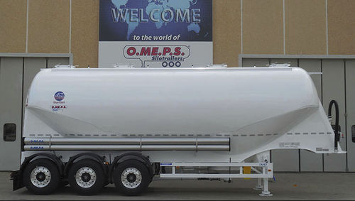 Semi-remorque silo - CM 42 - OMEPS - à 3 essieux / tractée / pour cendres