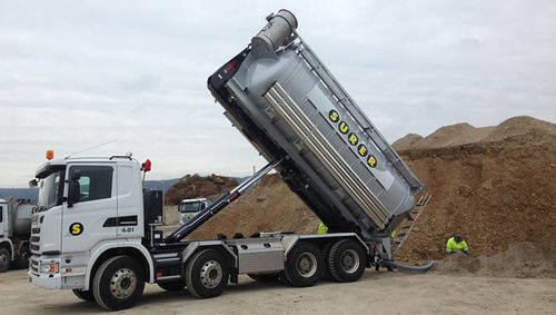Camion-citerne de transport - ASP 23.5 - OMEPS - à 3 essieux