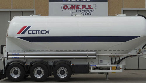 Semi-remorque silo - CM 39 - OMEPS - pour produits alimentaires / pour cendres / pour sable