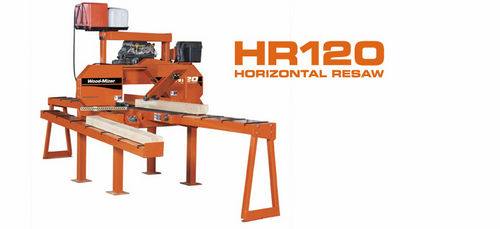Scie à panneaux - HR120 - Wood-Mizer - horizontale / à bois / automatique