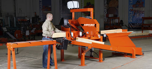 Scie à panneaux - HR130 - Wood-Mizer - horizontale / à bois / automatique