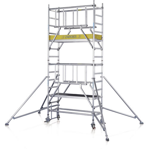 Tour d'échafaudage mobile - MultiTower S-PLUS 1T - ZARGES - de façade / modulaire