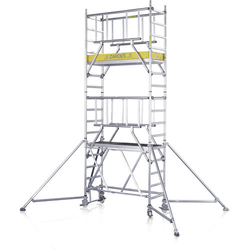 Échafaudage mobile - CompactMaster S-PLUS 1T  - ZARGES - de façade / modulaire / grimpant