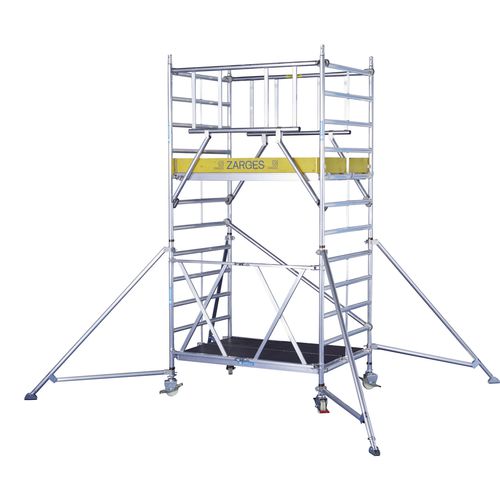 Échafaudage mobile - CompactMaster 2T  - ZARGES - de façade / modulaire / grimpant