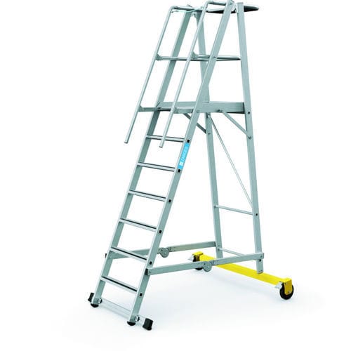 Échelle en aluminium - ZAP Safemaster Plus S  - ZARGES - pliante / à plate-forme / pour entrepôt