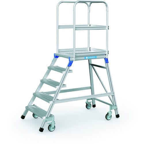 Échelle en aluminium - 4197 series  - ZARGES - mobile / à plate-forme / pour entrepôt