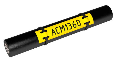 Étiquette imprimée - ACM series - Partex Marking Systems - en polyester / de câbles / blanche
