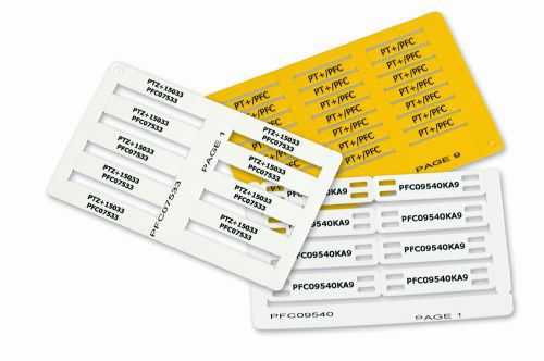Étiquette d'identification - PFC series - Partex Marking Systems - rectangulaire / pour marquage de câble