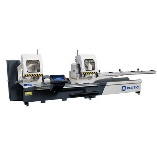 Tronçonneuse à deux têtes pour aluminium - TSE series - Pertici S.p.A. - pour PVC / avec positionneur intégré / pour profilés