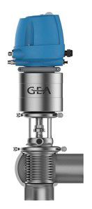 Vanne à soupape - VARIVENT® N series - GEA Tuchenhagen - à commande pneumatique / d'arrêt / pour l'eau
