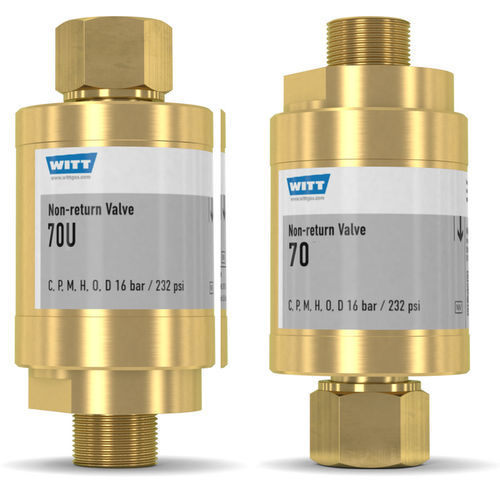 Clapet anti-retour pour gaz - 70 - WITT-Gasetechnik - DIN / fileté / de décolmatage