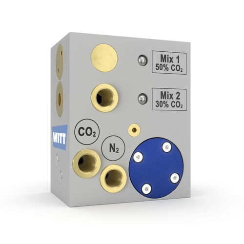 Mélangeur de gaz 2 canaux - KM20-ECO - WITT-Gasetechnik - pour l'industrie de la boisson / pour l'industrie agroalimentaire / pour applications médicales