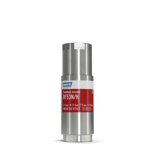 Antiretour pare-flamme pour la détection de produits chimiques - RF53N/H-ES - WITT-Gasetechnik - de laboratoire / pour l'industrie du verre / pour l'hydrogène
