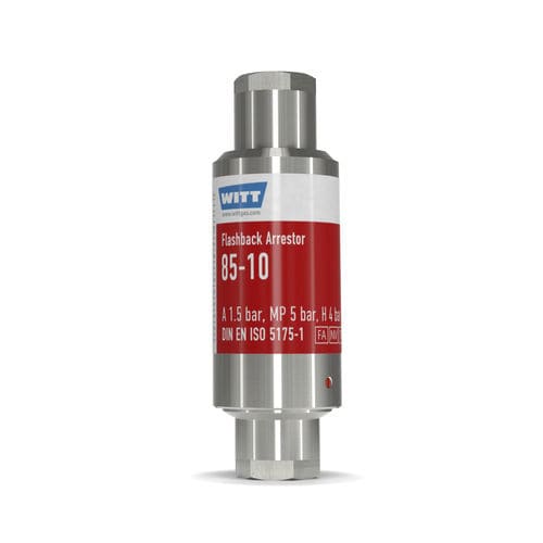 Antiretour pare-flamme avec clapet anti-retour - F85-10N-ES - WITT-Gasetechnik - de process / de laboratoire / pour l'industrie chimique