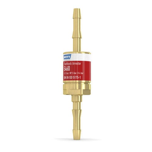Antiretour pare-flamme avec clapet anti-retour - E460-2 - WITT-Gasetechnik - pour l'industrie du verre / pour l'hydrogène / pour opération de découpe et soudage