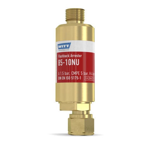 Antiretour pare-flamme pour opération de découpe et soudage - 85-10NU - WITT-Gasetechnik