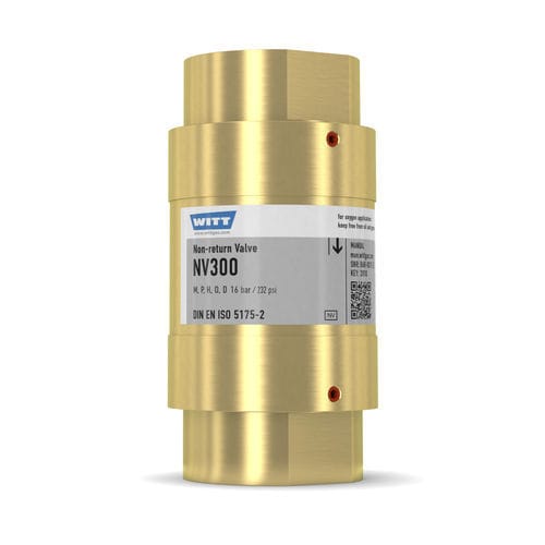 Clapet anti-retour pour gaz - NV300 - WITT-Gasetechnik - fileté / de protection / en laiton