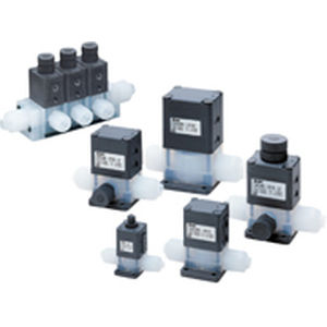 Vanne à membrane - LVC series - SMC PNEUMATIC - à commande pneumatique / de contrôle / pour produits chimiques