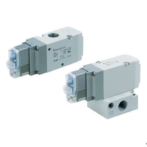 Distributeur pneumatique à clapet - VP series - SMC PNEUMATIC - actionné par solénoïde / à commande assistée / 3 voies