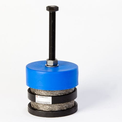 Support antivibratoire carré - DPS/2 - CARIBUL - en acier / en inox / en acier forgé