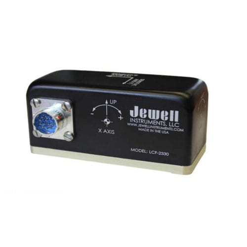 Accéléromètre biaxial - LCF-2530 Series - Jewell Instruments - à cisaillement / compact / EMI
