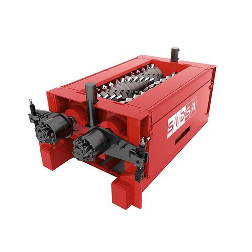 Déchiqueteur à 2 arbres - XLF 4500 - SID Société Industrielle de la Doux SA - de déchets / robuste