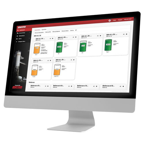 Logiciel de supervision - CementView - BinMaster - de stockage / de planification de tâches / de gestion de stock