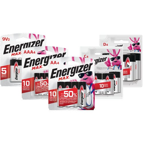 Batterie alcaline - MAX ® - Energizer Holdings Inc. - type AA / type D / type AAA