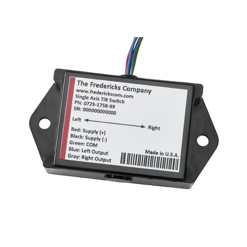 Détecteur d'inclinaison 1 axe - 0729-1757-99 - The Fredericks Company - programmable