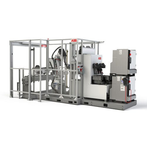 Cellule robotisée de manutention - Plastics Assembly Clipping Cell - ABB Robotics - d'alimentation / de mesure / de dosage