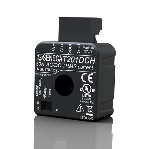 Transducteur de courant à effet Hall à boucle fermée - T201DCH  - SENECA | AUTOMATION INTERFACES - sur rail DIN / DC / AC