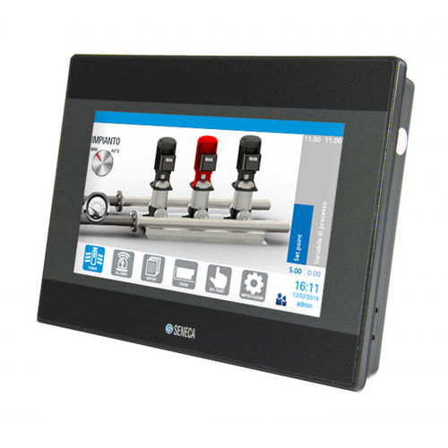 IHM à écran tactile - VISUAL2E - SENECA | AUTOMATION INTERFACES - encastrable / 800 x 480 / ARM Cortex-A8