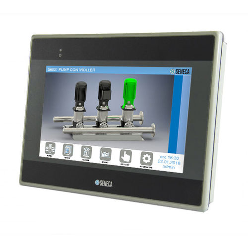 IHM à écran tactile - VISUAL4 - SENECA | AUTOMATION INTERFACES - encastrable / 800 x 480 / RISC