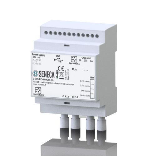 Convertisseur de communication - S485-FO series - SENECA | AUTOMATION INTERFACES - en fibre optique / RS-485 / Modbus RTU