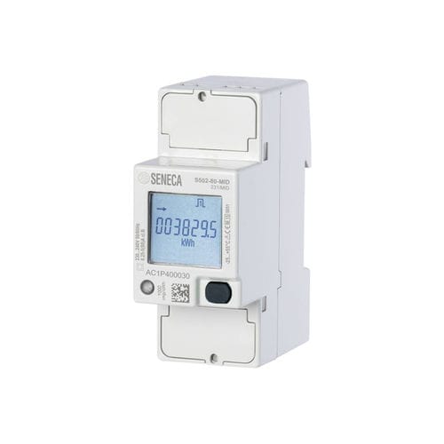 Compteur d'énergie électrique monophasé - S502-80 series - SENECA | AUTOMATION INTERFACES - sur rail DIN / avec afficheur LCD / Modbus