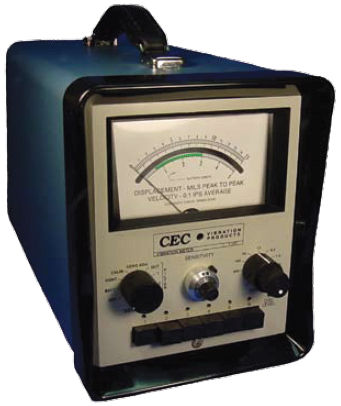 Vibromètre pour turbine - max. 260 VAC, max. 400 Hz | 1-157 - CEC Vibration Products - portable