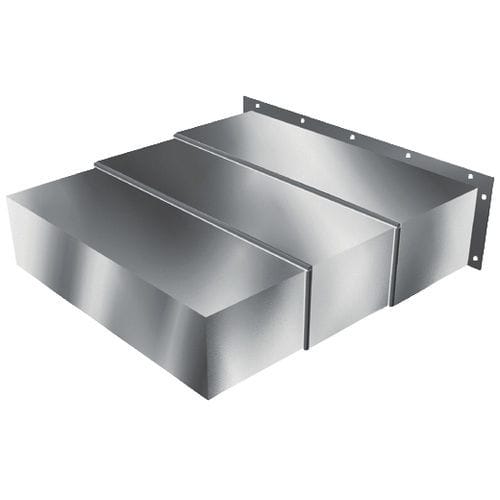 Protecteur télescopique pour machine-outil - AA, BB, CC, DD, EE - Hennig - en acier / horizontal