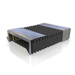 Soufflet de protection à lamelles - Hennig - rectangulaire / en acier inoxydable / en acier