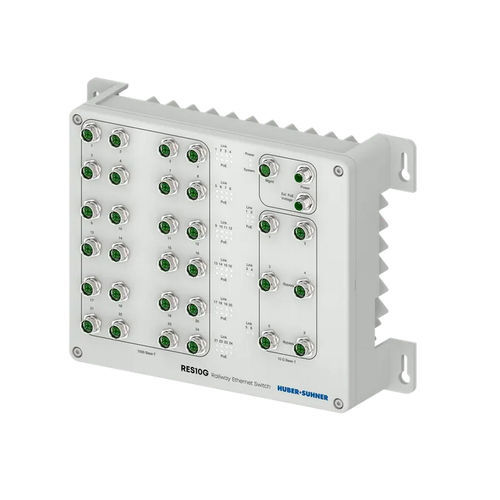 Commutateur Ethernet administrable - RES10G-3006BB-26P  - HUBER+SUHNER - 30 ports / de niveau 2 / de niveau 3