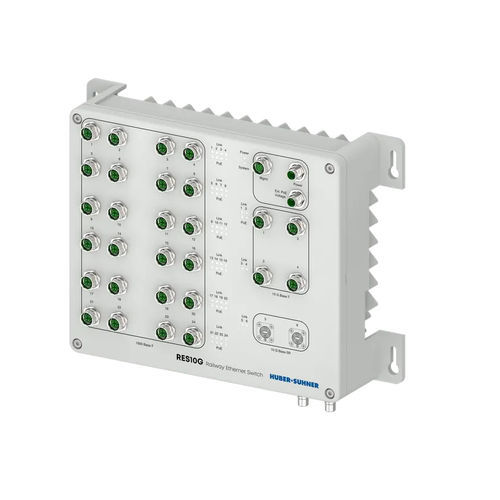 Commutateur Ethernet administrable - RES10G-2804-2SR-26P - HUBER+SUHNER - 30 ports / de niveau 2 / de niveau 3