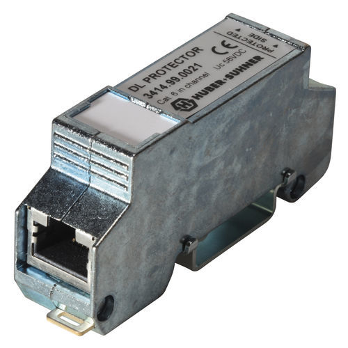 Parafoudre de type 3 - 3414.99.0021 - HUBER+SUHNER - d'extérieur / pour ligne de transmission de données et de télécommunication / PoE