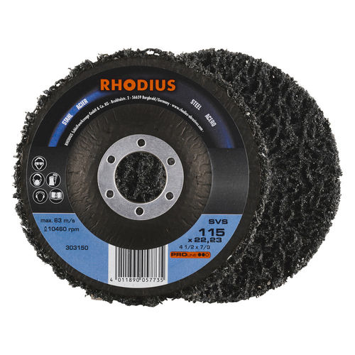 Disque abrasif en nylon - SVS - RHODIUS - de nettoyage / de dérouillage / pour métal