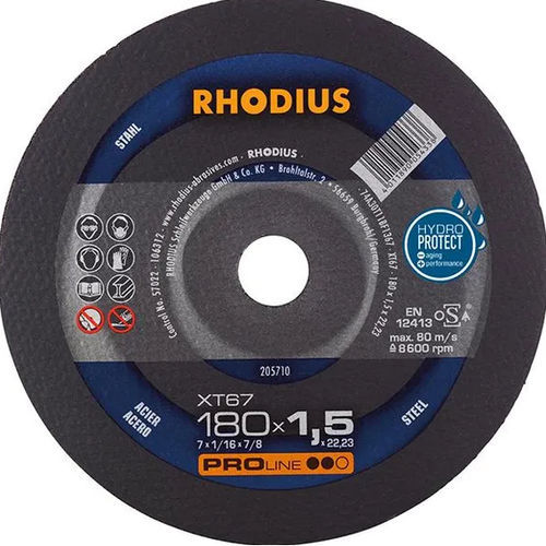 Disque à tronçonner pour acier - XT67 - RHODIUS - pour chantier / pour meuleuse d'angle / pour machines portatives