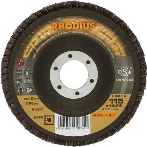 Disque à lamelle de finition - LSZ - RHODIUS - pour acier inoxydable