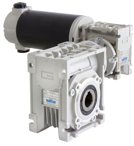 Motoréducteur DC - 0.1 - 0.8 kW, 15 - 2 112 Nm | ECMM series - Transtecno - à vis sans fin / orthogonal / à arbre creux