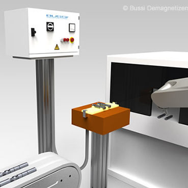 Démagnétiseur pour ligne robotisée - D-RL Series - Bussi Demagnetizing Systems - tunnel / pour pièces / en ligne