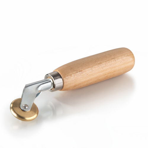 Rouleau de pression avec manche en bois - Forsthoff - en laiton