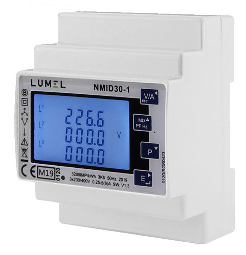 Compteur électrique triphasé - NMID30-1 - DITEL - monophasé / mural / Modbus