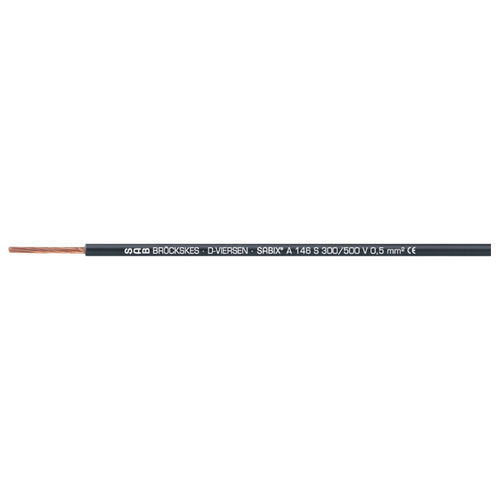 Fil électrique sans halogène - SABIX® A 146 FRNC - SAB BROECKSKES GMBH & Co. KG - isolé / en cuivre / souple