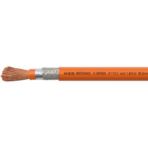Câble électrique d'alimentation - B 110 C - SAB BROECKSKES GMBH & Co. KG - isolé / à retardateur de flamme / avec écran en cuivre